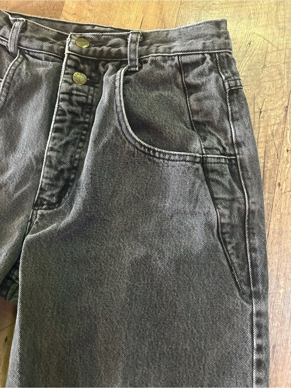 Vintage Guess Georges Marciano USA Black Acid Wash Mom Jeans Size 4 27.5 Waist - Picture 8 of 16